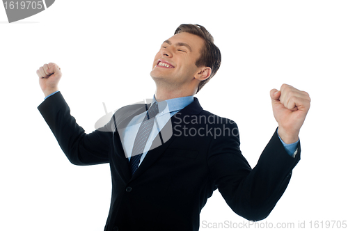 Image of Portrait of a successful businessman, winner