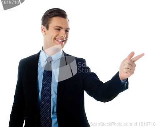 Image of Adult caucasian male executive in business suit