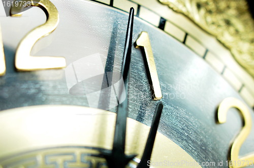 Image of Clock hands, shallow DOF