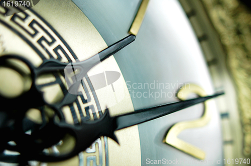 Image of Clock hands, shallow DOF