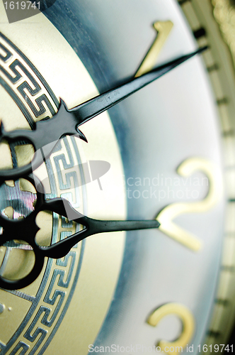 Image of Clock hands, shallow DOF