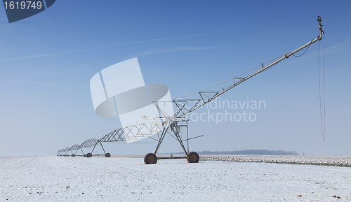 Image of Irrigation pivot in winter