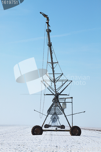 Image of Irrigation pivot in winter