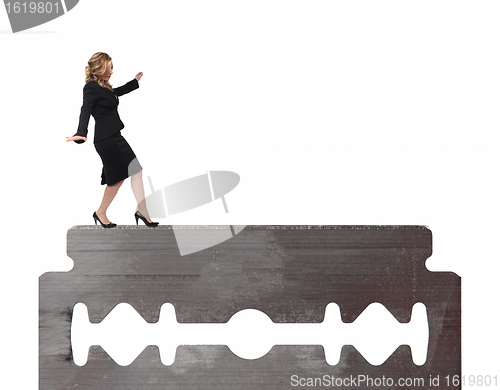 Image of woman on blade