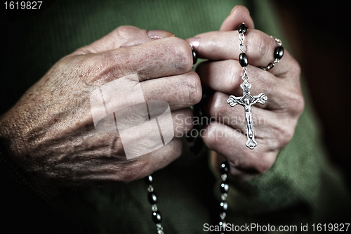 Image of woman in pray