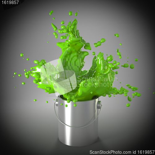 Image of green explosion