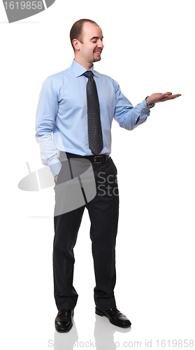 Image of man on white