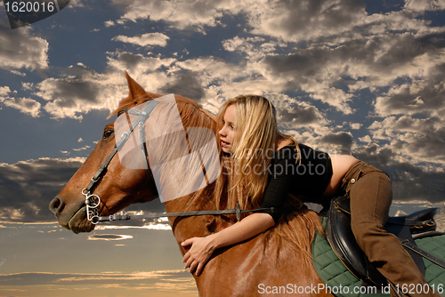 Image of riding girl