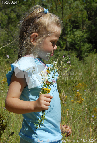 Image of pensive little girl