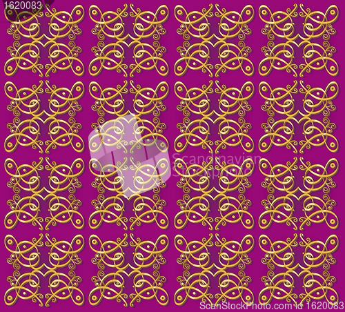 Image of decorative oriental wallpaper background