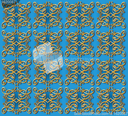 Image of decorative oriental wallpaper background