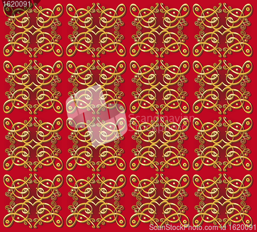 Image of decorative oriental wallpaper background