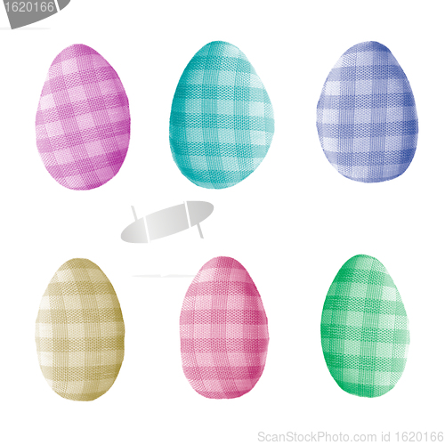 Image of Easter egg shape decorations