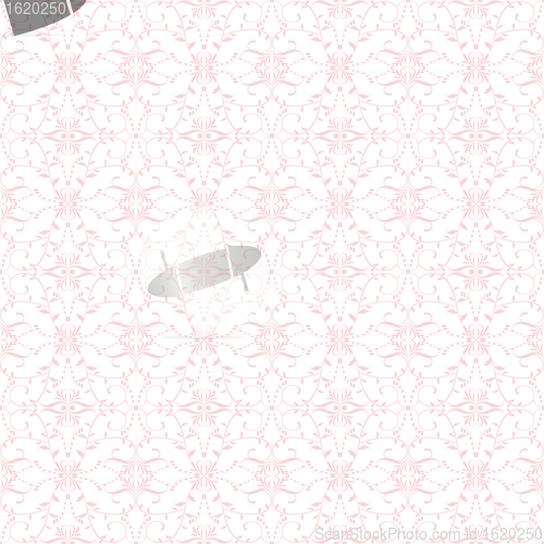 Image of Seamless Dots and Floral Pattern