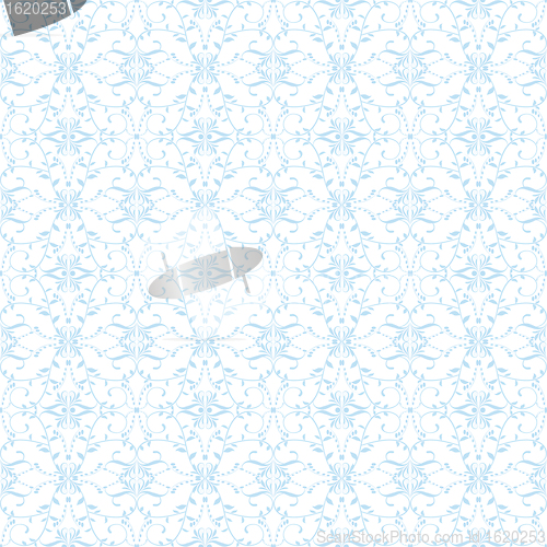 Image of Seamless Dots and Floral Pattern