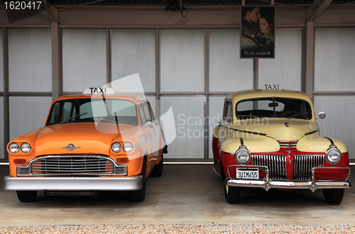 Image of Retro taxi cars