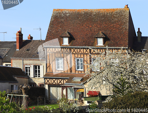 Image of Traditional France house in spring