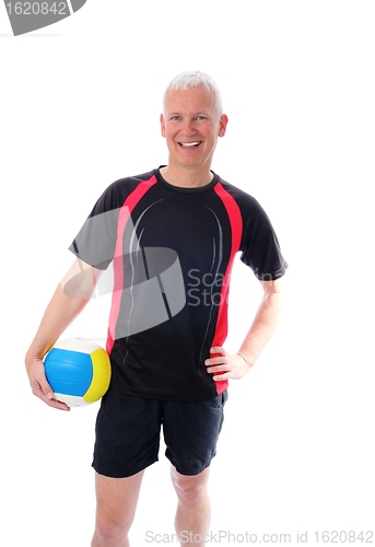 Image of Senior with Volleyball