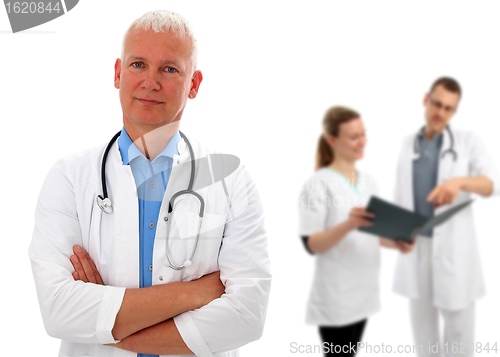 Image of Group of doctors with European doctor