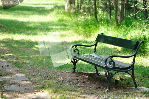 Image of Bench in park