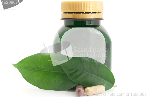 Image of Capsules Pills Bio and Bottle Medicine