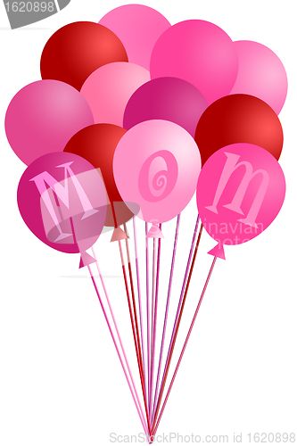 Image of Mothers Day Mom Pink Balloons
