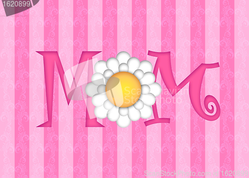 Image of Happy Mothers Day with Daisy Flower