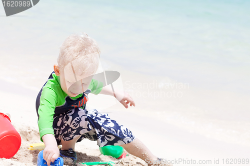 Image of toddler at the beach