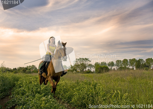 Image of riding girl