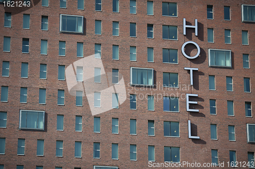 Image of Hotel Exterior neon sign