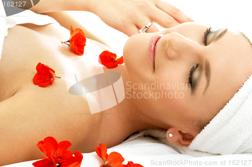 Image of red petals spa #4