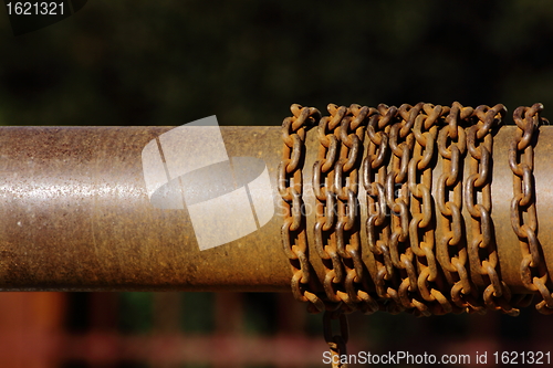 Image of old rusted chain