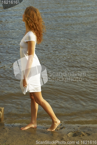 Image of Woman on beach