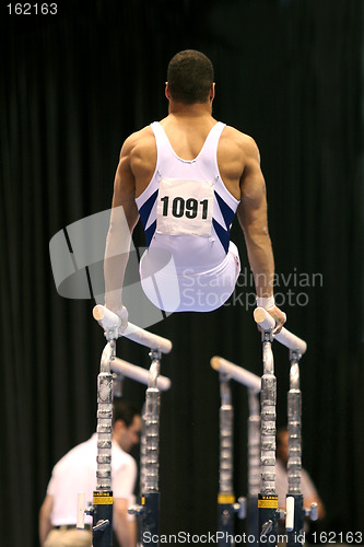 Image of Gymnast on parallel bars