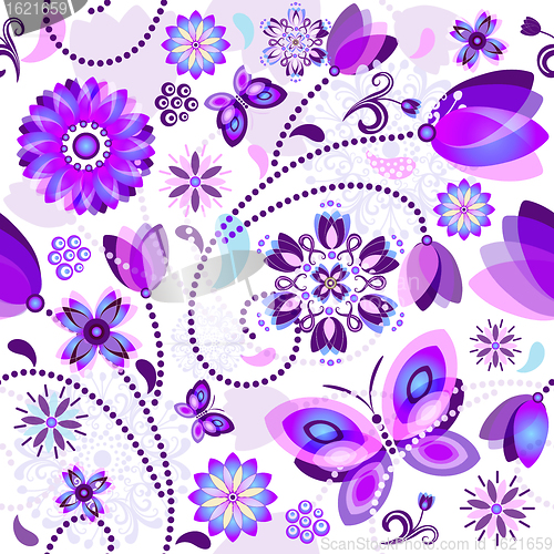 Image of Seamless spring floral pattern