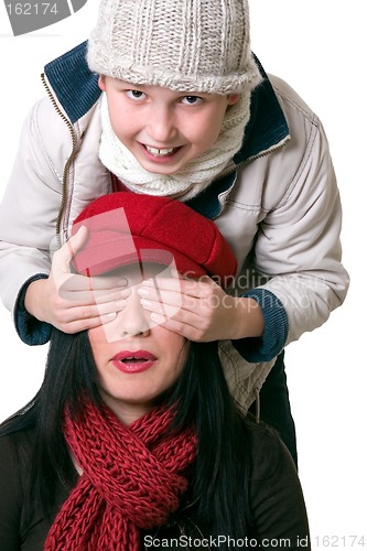 Image of Woman and child having fun