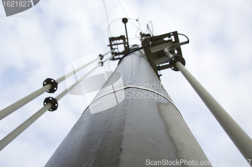 Image of forefront of a railway catenary