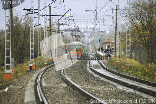 Image of Modern electric train