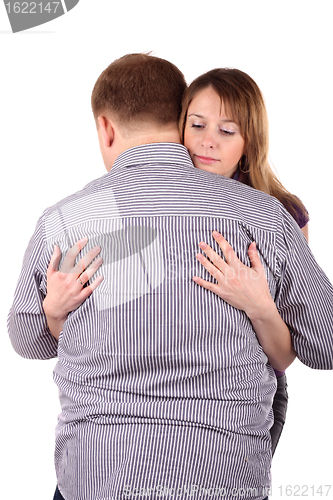 Image of Girl embraces man