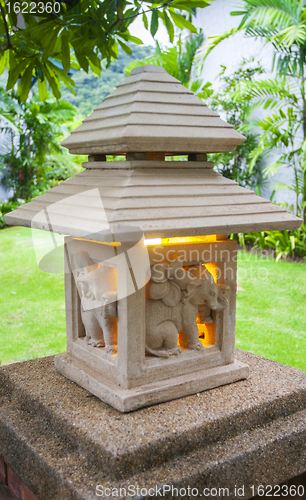 Image of light house with elephant