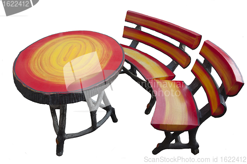 Image of table and bench