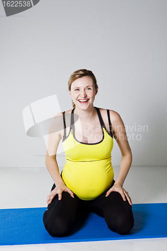 Image of Pregnant woman relaxing