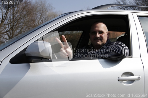 Image of car driver