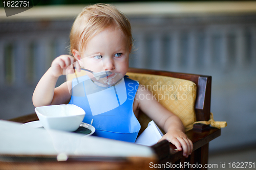 Image of Girl having breakfast