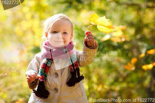 Image of Outdoor autumn portrait