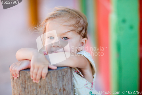 Image of Little girl outdoors