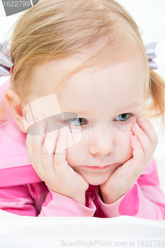 Image of Adorable little girl portrait