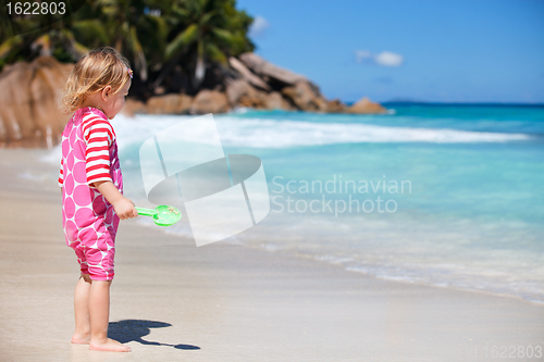 Image of Little girl at beach