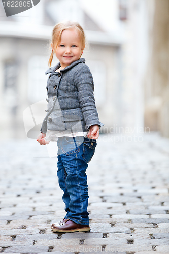 Image of Little girl portrait outdoors