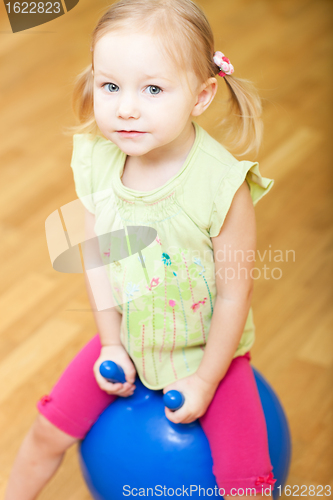Image of Toddler girl playing
